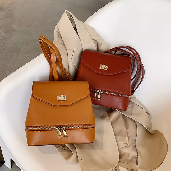 2023 Mini-Reise-Clutch aus echtem Leder für Büro-Studentin